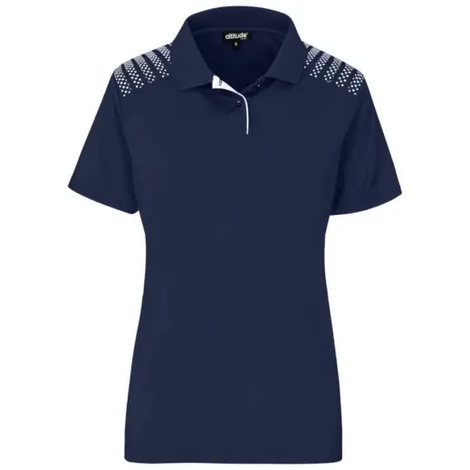 Ladies Aerogrid Golf Shirt Navy Front